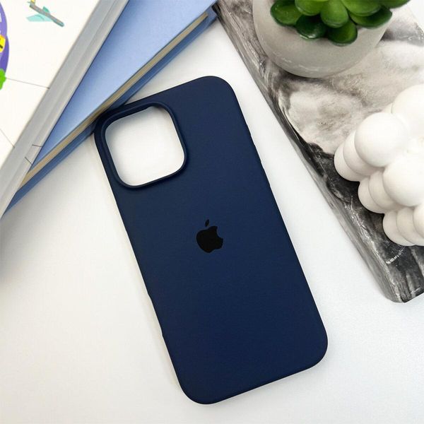 Силиконовый чехол для iPhone 16 Pro Max Dark Blue 666-01270 фото