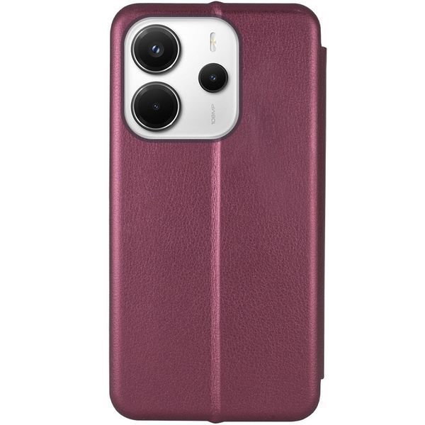 Шкіряний чохол-книжка Classy для Xiaomi Redmi Note 14 4G (Europe version) Maroon 777-05277 фото