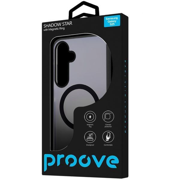 Чехол Proove Shadow Star Case with Magnetic Ring Samsung Galaxy S25 Gray 656-05138 фото