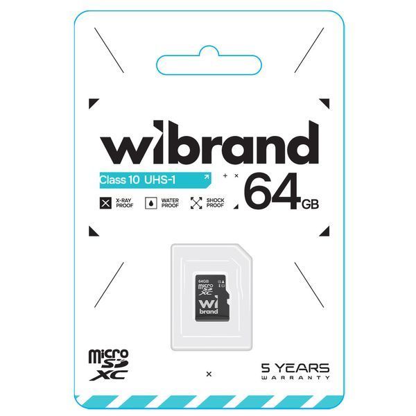 Карта памяти microSDXC (UHS-1) Wibrand 64Gb class 10 WICDXU1/64GB фото