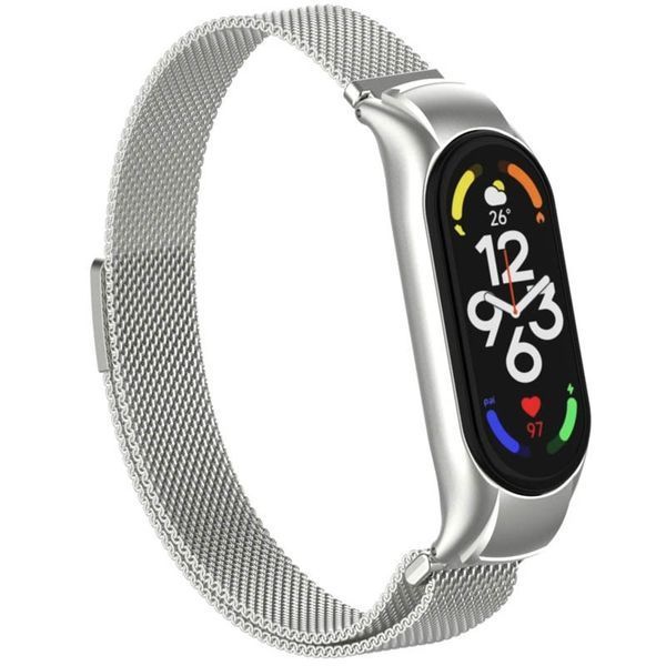 Ремешок Milanese Loop Design для Xiaomi Mi Band 7 Silver 212-01625 фото