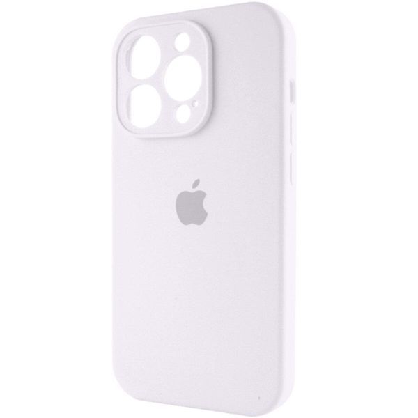 Силіконовий чохол з закритою камерою для iPhone 14 Pro Max White 666-00960 фото