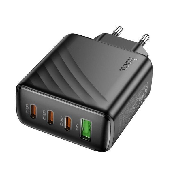 Сетевое зарядное устройство HOCO CS27A Supply PD67W (3C1A) charger (EU) Black 656-01365 фото