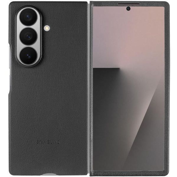Кожаный чехол Leather Case для Samsung Galaxy Z Fold7 Black 777-07992 фото