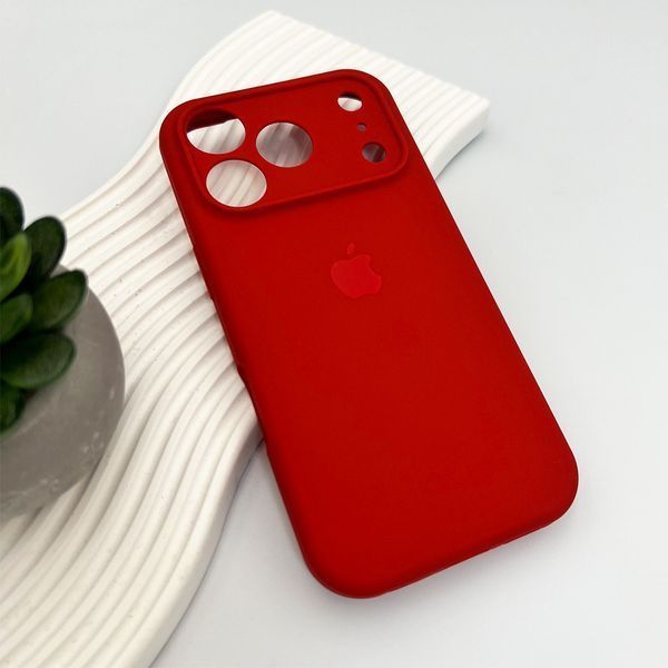 Силіконовий чохол з закритою камерою для iPhone 17 Pro Max / 18 Pro Max (6.9") China Red 666-04311 фото