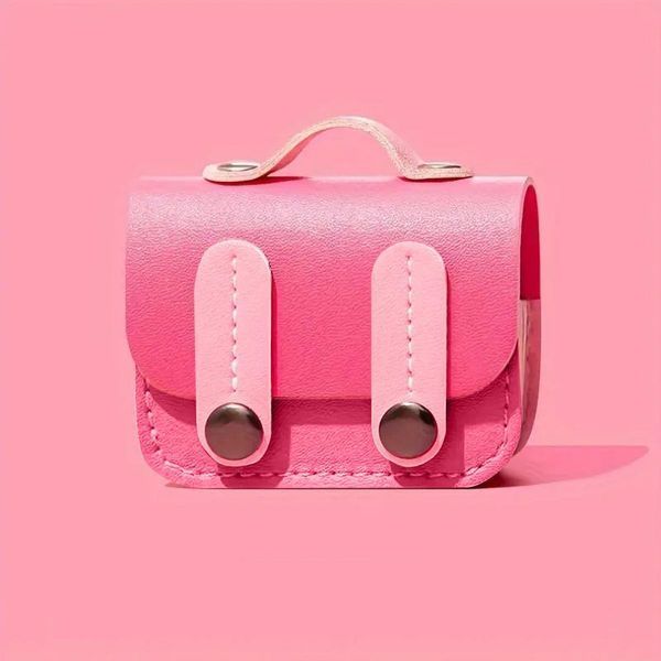 Шкіряний футляр Briefcase для навушників AirPods Pro 2 / Pro Pink 203-00363 фото