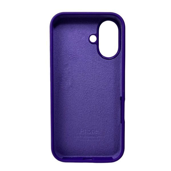 Силіконовий чохол для iPhone 16 Dark Purple 666-01166 фото