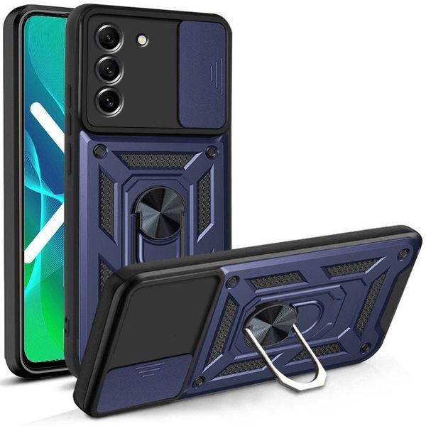 Ударостійкий чохол Camshield Serge Ring для Samsung Galaxy S21+ Blue 777-04429 фото