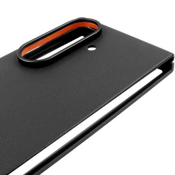 Кожаный чехол Leather Case для Samsung Galaxy Z Fold7 Black 777-07992 фото