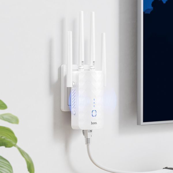 Підсилювач сигналу Wi-Fi ретранслятор Hoco HI35 WiFi4 656-03944 фото