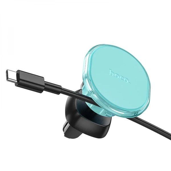 Держатель для мобильного HOCO H1 Crystal magnetic car holder(air outlet) Ice Mist 656-00488 фото