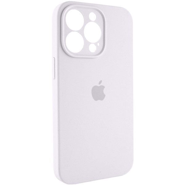 Силіконовий чохол з закритою камерою для iPhone 14 Pro Max White 666-00960 фото