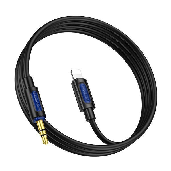 Аудіокабель BOROFONE BL20 True sound silicone digital audio conversion cable iP Black 6941991114397 фото