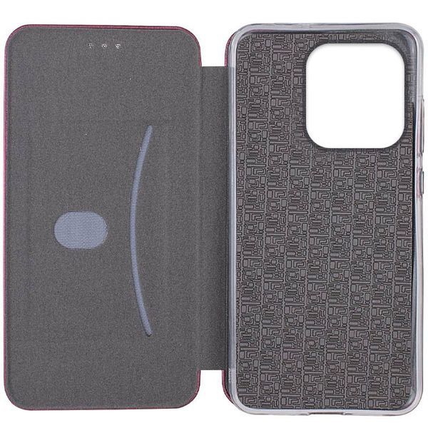 Шкіряний чохол-книжка Classy для Xiaomi Redmi Note 14 4G (Europe version) Maroon 777-05277 фото