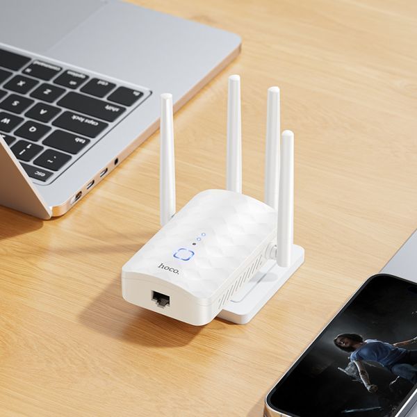 Підсилювач сигналу Wi-Fi ретранслятор Hoco HI35 WiFi4 656-03944 фото