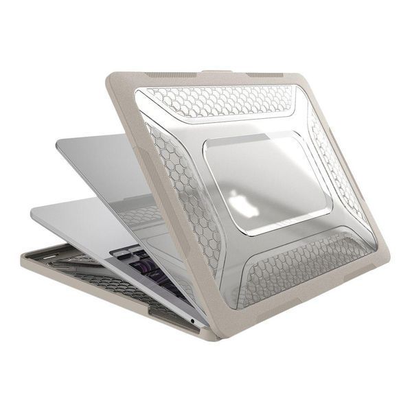 Накладка TPU+PC Hex Shield для MacBook Air 13" 2018/2020 (A2337 M1/A2179/A1932) Grey 777-07794 фото