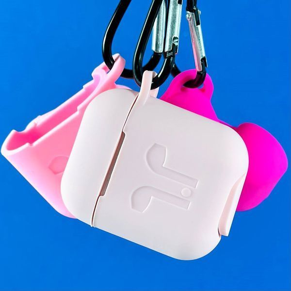 Силіконовий чохол із карабіном для навушників AirPods Pro 2 Azure 203-00512 фото