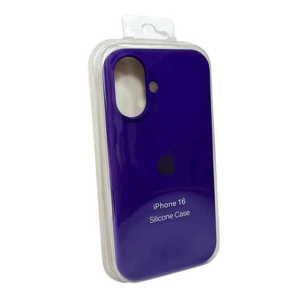 Силіконовий чохол для iPhone 16 Dark Purple 666-01166 фото