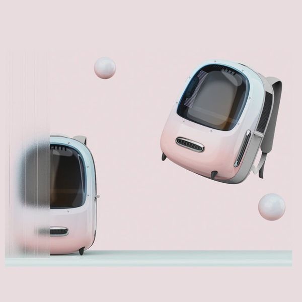 Рюкзак-переноска PETKIT Breezy2 Smart Cat Carrier Pink (P7704-P) 656-01125 фото