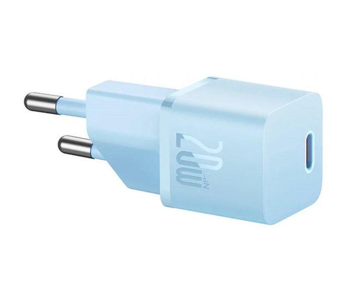 Мережевий зарядний пристрій Baseus GaN5 Fast Charger(mini) 1C 20W EU Blue 656-01299 фото