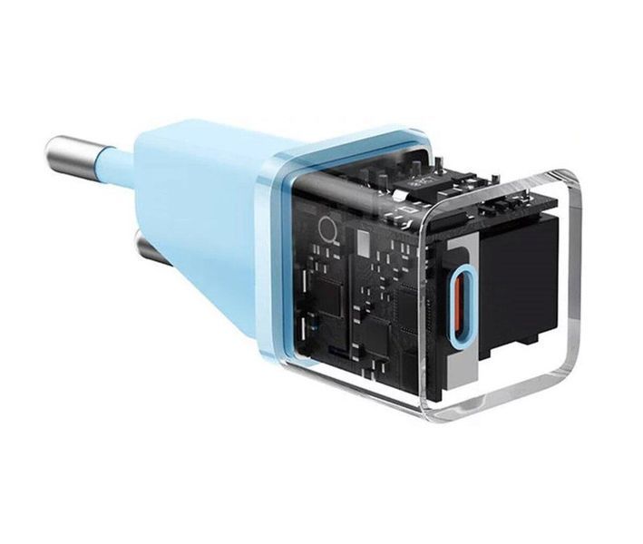 Мережевий зарядний пристрій Baseus GaN5 Fast Charger(mini) 1C 20W EU Blue 656-01299 фото