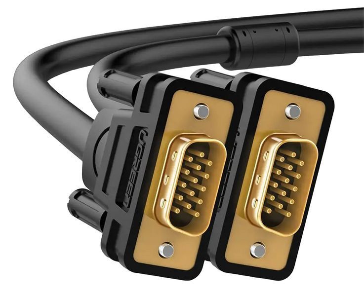 Кабель UGREEN VG101 VGA Male to Male Cable 1m (Black)(UGR-11673) UGR-11673 фото