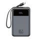 Power Bank XO PR267 65W with 65W Type-C 2-way charging cable 20000 mAh Серый 656-03312 фото 4