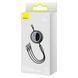 Кабель Baseus Bright Mirror 2 Series Retractable 3-in-1 Fast Charging Data Cable USB to M+L+C 66W 1.1m Black CAMJ010101 фото 2