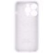 Силіконовий чохол з закритою камерою для iPhone 14 Pro Max White 666-00960 фото 4