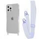 Чехол WAVE Clear Case With Strap для Iphone 12 Pro Max Light Purple 208-05210 фото 1