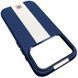 Кожаный чехол Rally with MagSafe для Apple iPhone 17 Pro (6.3") Blue / White 777-08068 фото 2