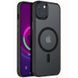 TPU+PC чохол Metal Buttons with MagSafe Colorful для Apple iPhone 15 Plus (6.7") Black 555-03061 фото 1