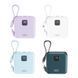 Power Bank XO PR235 22.5W with built-in iP and TYPE-C cable 10000 mAh Серо голубой 656-01506 фото 10