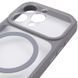 Чохол TPU+PC GETMAN Moon Clear with MagSafe для Apple iPhone 14 Pro (6.1") Grey 656-08438 фото 4