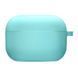 Силиконовый футляр с микрофиброй для наушников Airpods 3 Marine Green 203-00263 фото