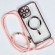 Чохол Crossbody Lanyard with Magsafe зі шнурком для iPhone 11 Pro Max Pink 214-02763 фото
