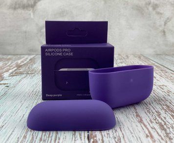 Силиконовый чехол для наушников AirPods Pro Purple 203-00057 фото