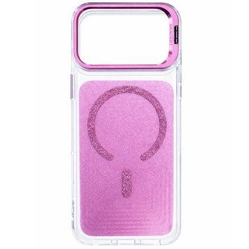 Чехол TPU+PC Jewel Sparkle with MagSafe для Apple iPhone 15 Pro (6.1") Pink Ruby 214-04595 фото