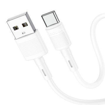 Кабель HOCO X83 USB to Type-C 3A, 1m, PVC, PVC connectors, White 6931474770912 фото