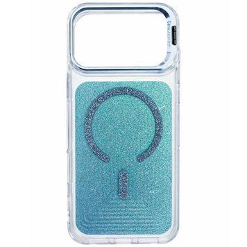 Чехол TPU+PC Jewel Sparkle with MagSafe для Apple iPhone 17 Pro (6.3") Aqua Blue 214-04545 фото