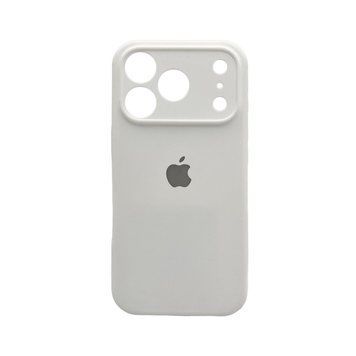 Силиконовый чехол с закрытой камерой для iPhone 17 Pro White 666-04238 фото
