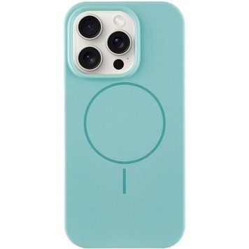 Силиконовый чехол с MagSafe для iPhone 15 Plus Marine Green 214-01606 фото