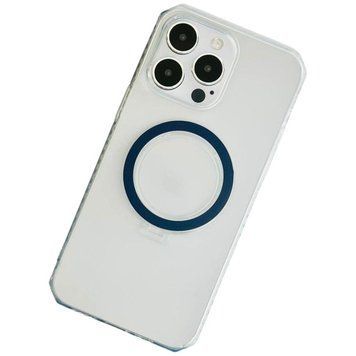 Чехол Octagon Matte Rhombus Side Case with MagSafe для iPhone 15 Plus Dark Blue 214-01848 фото