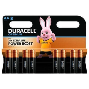 Батарейка Duracell LR6/AA OPTIMUM (8шт) 5000394158931 фото