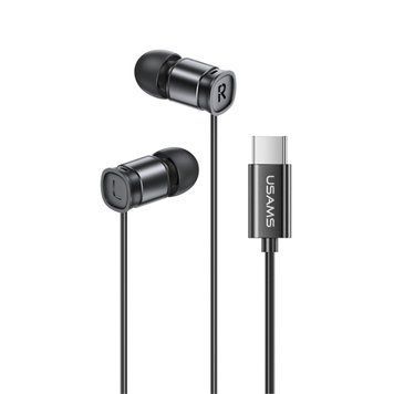 Наушники Usams EP-46 Mini Type-C In-Ear Earphone1.2m Black 656-01677 фото