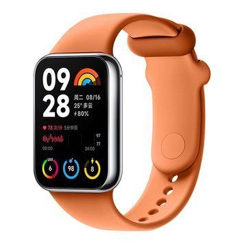 Ремешок для Xiaomi Mi Band 8 Pro/Mi Band 9 Pro/Redmi Watch 4 Silicone Orange 212-02584 фото