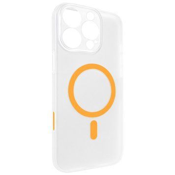 Чохол PC Slim Matte with Magnetic Fit (camera button) для Apple iPhone 16 Pro (6.3") Orange 656-09139 фото