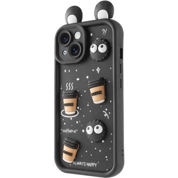 Чехол TPU Toys Case with Ears для Apple iPhone 13 (6.1") Black 208-05386 фото