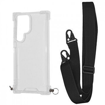 Чохол WAVE Clear Case With Strap для Samsung Galaxy S24 Ultra Black 208-05187 фото