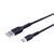 Кабель USB Hoco DU26 Long 8mm Plug Type-C 3A 1m Черный 209-00325 фото